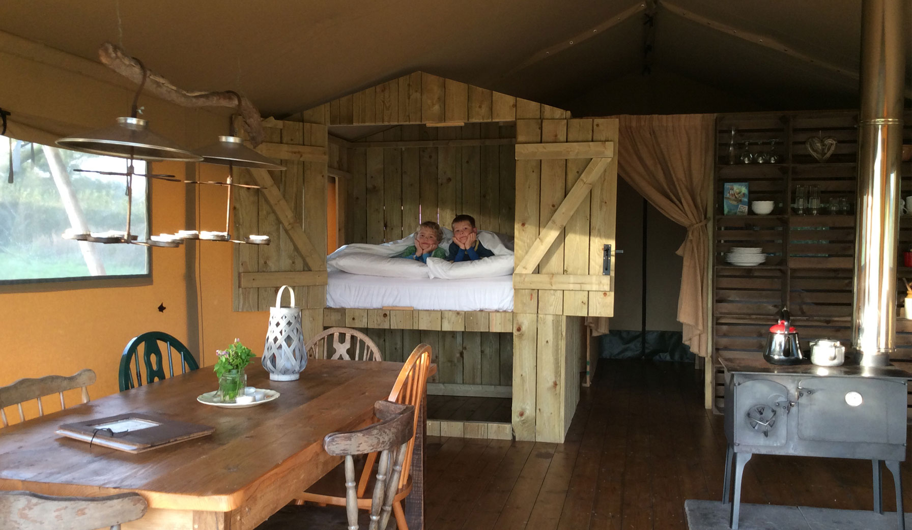 Inside our Luxury Tents